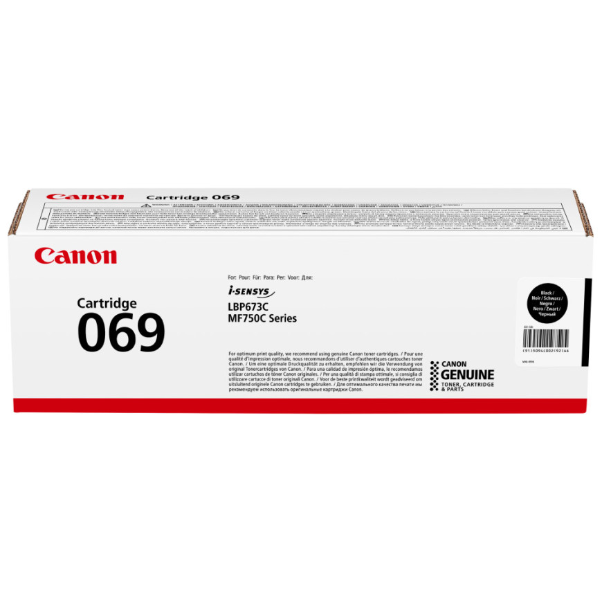 Toner Canon 069 noir - Canon d'origine (5094C002AA)