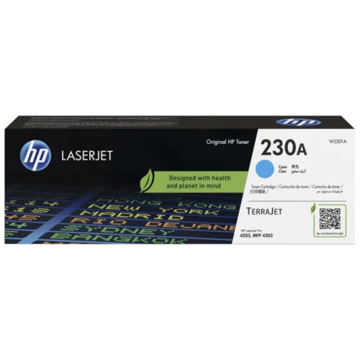 HP 230A CYAN (W2301A) - TONER HP LASERJET D'ORIGINE - Toner Original - Rightech - le bon choix