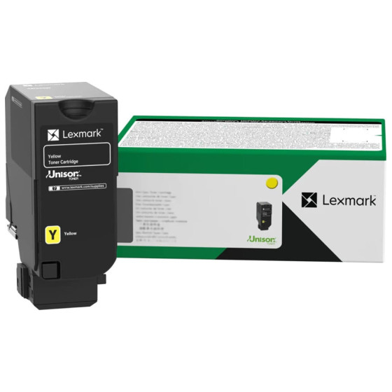 Cartouche de toner Lexmark CX735 du programme de retour jaune (81C8XY0)