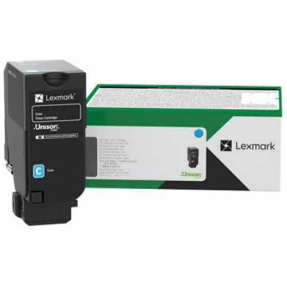 Cartouche de toner Lexmark CX735 du programme de retour cyan (81C8XC0)