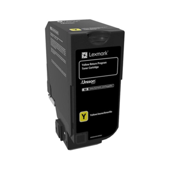 Cartouche de toner Lexmark CS720, CS/CX725 jaune - d'origine (74C50Y0)