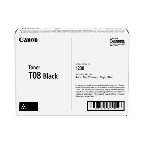 CANON T08 NOIR - TONER CANON D'ORIGINE (3010C006) - Toner Original - Rightech - le bon choix