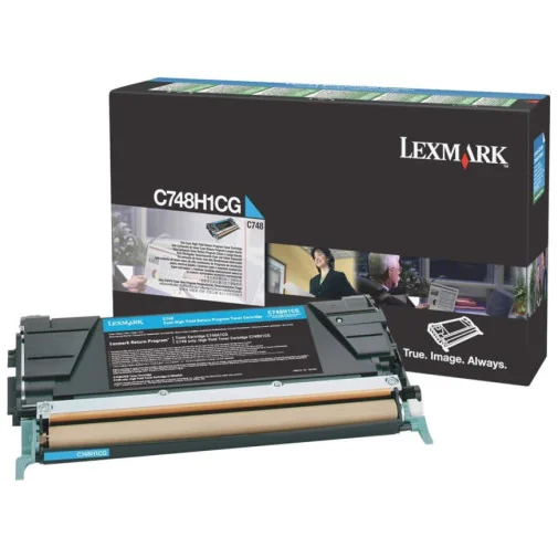 LEXMARK C748 CYAN - TONER LEXMARK PROGRAMME DE RETOUR (C748H1CG) - Toner Original - Rightech - le bon choix