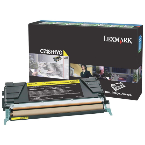 Toner Lexmark C748 jaune - Lexmark programme de retour (C748H1YG)