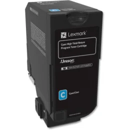 LEXMARK CS/CX725 CYAN - CARTOUCHE DE TONER D'ORIGINE (74C5HC0)