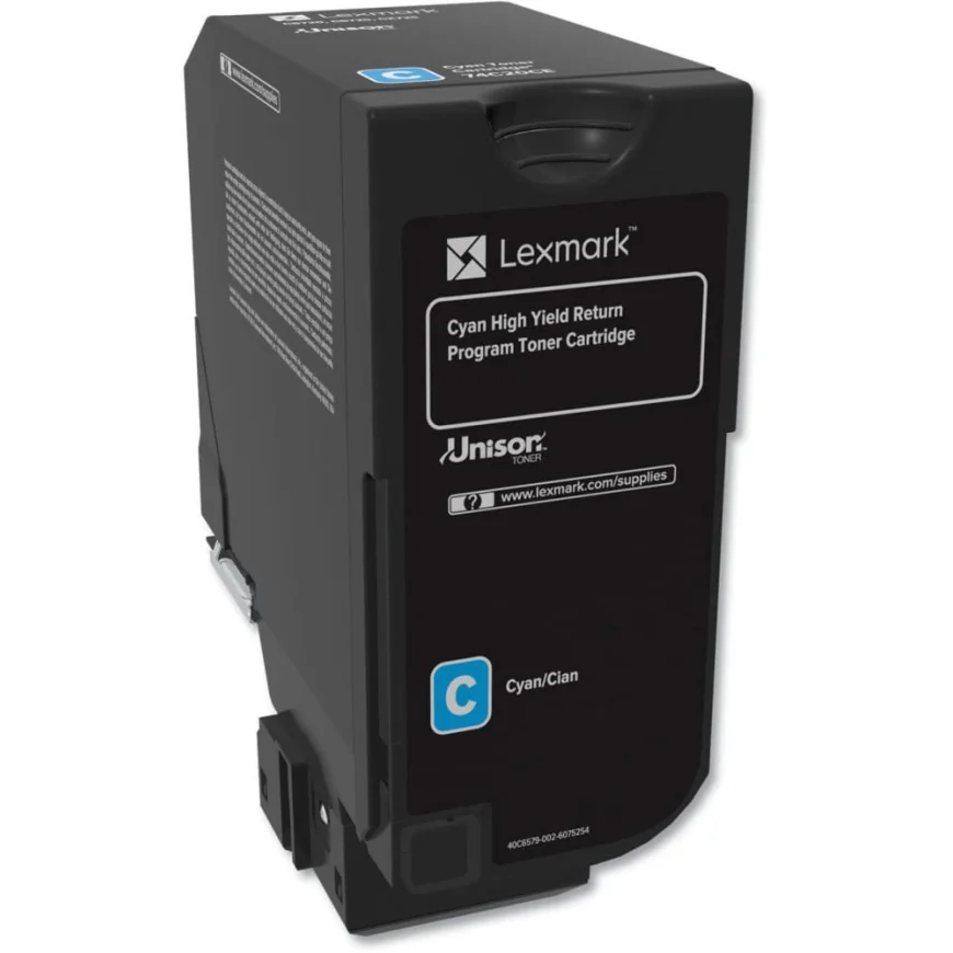 LEXMARK CS/CX725 CYAN - CARTOUCHE DE TONER D'ORIGINE (74C5HC0)