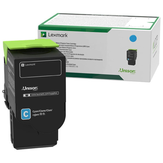 Cartouche de toner Lexmark CS/CX421, 52X, 62X cyan - d'origine (78C5XC0)