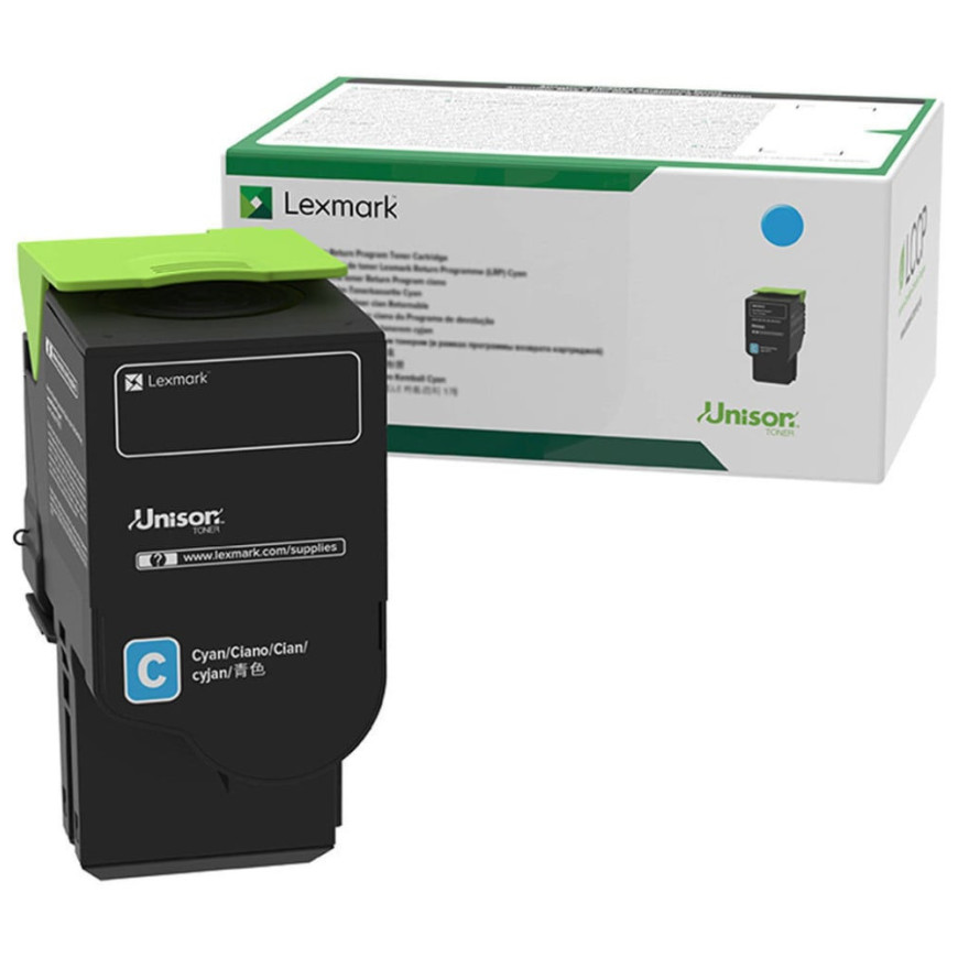 Cartouche de toner Lexmark CS/CX421, 52X, 62X cyan - d'origine (78C5XC0)