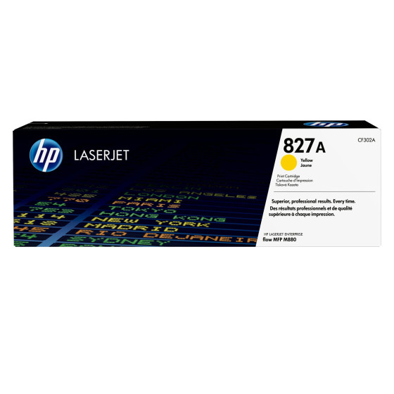 Toner HP 827A jaune (CF302A) - HP LaserJet d'origine