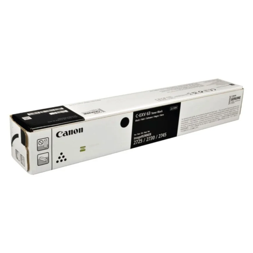 CANON C-EXV 63 CARTOUCHE DE TONER 1 PIÈCE(S) ORIGINAL NOIR (5142C002AA)