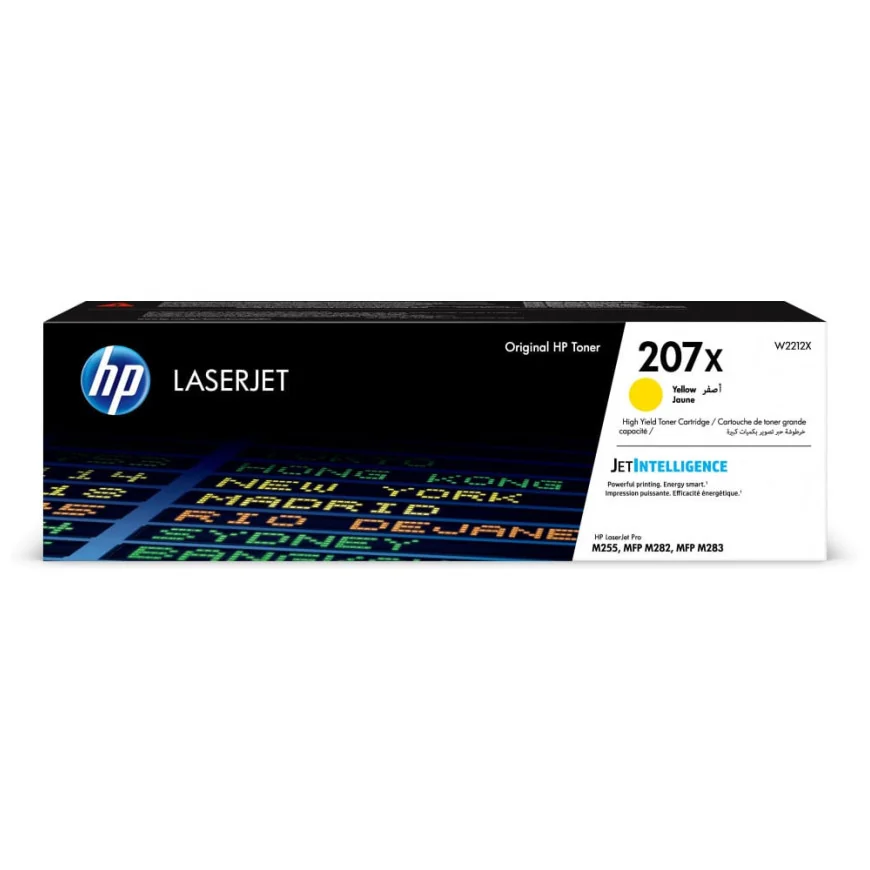 HP TONER JAUNE LASERJET 207X AUTHENTIQUE GRANDE CAPACITÉ TONER JAUNE LASERJET HP 207X AUTHENTIQUE GRANDE CAPACITÉ (W2212X)