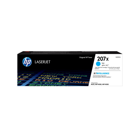 Toner HP cyan LaserJet 207X authentique grande capacité toner cyan LaserJet HP 207X authentique grande capacité (W2211X)