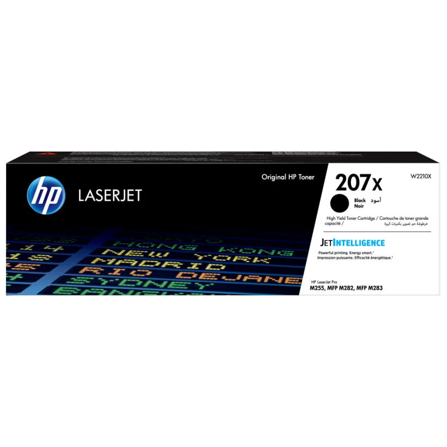 HP 207X NOIR - TONER HP LASERJET D'ORIGINE À GRANDE CAPACITÉ (W2210X)