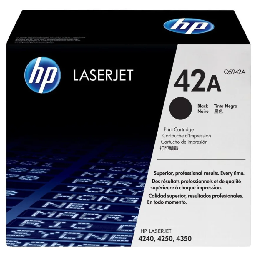HP 42A NOIR (Q5942A) - TONER HP LASERJET D'ORIGINE