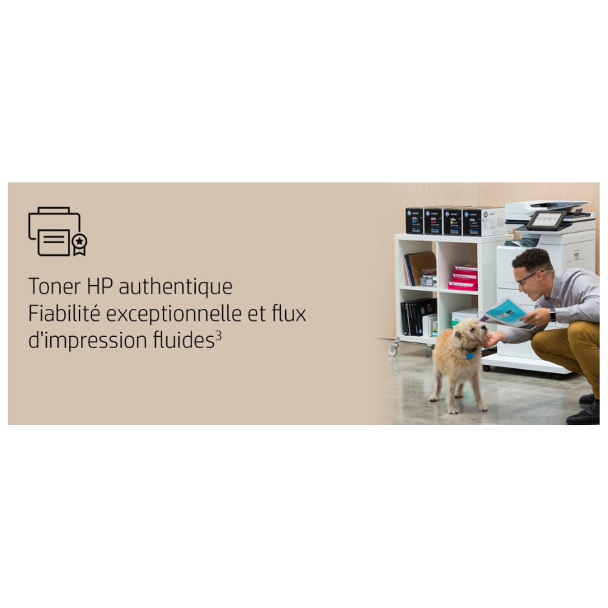 Toner HP 656X cyan LaserJet authentique grande capacité 656X toner cyan HP LaserJet authentique grande capacité (CF461X)