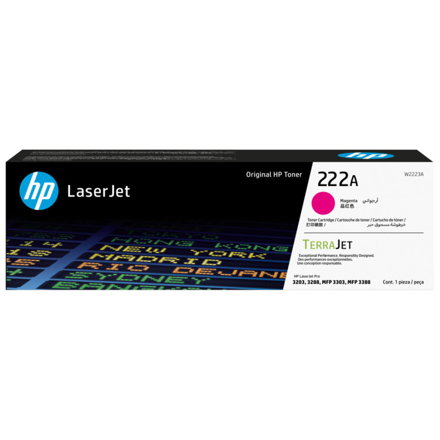 Toner HP 222A magenta (W2223A) - HP LaserJet d'origine