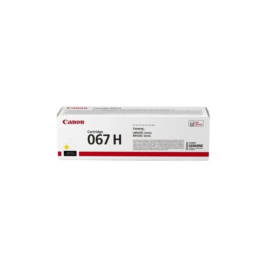CANON 067H CARTOUCHE DE TONER 1 PIÈCE(S) ORIGINAL JAUNE 067H JAUNE (5103C002AA)