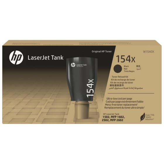 Toner HP 154X noir (W1540X) - kit de recharge de d'origine