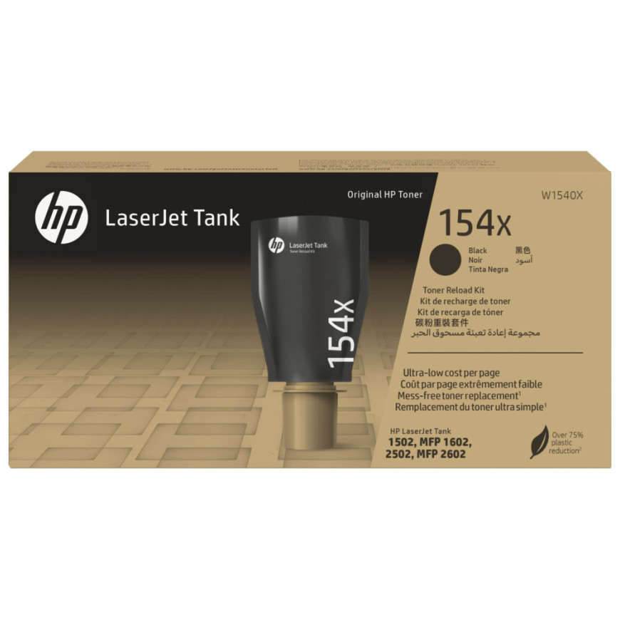 Toner HP 154X noir (W1540X) - kit de recharge de d'origine