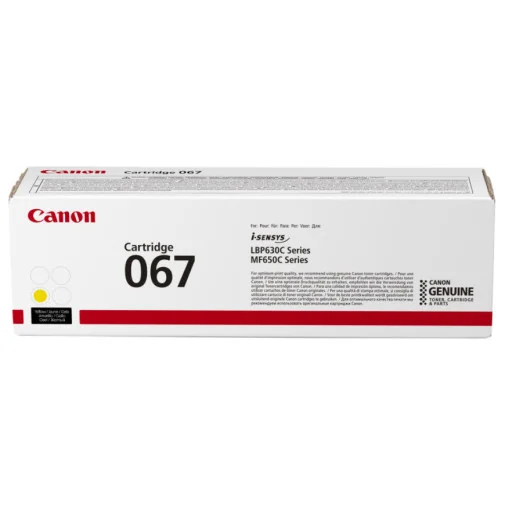CANON 067 JAUNE - TONER CANON D'ORIGINE (5099C002AA) CANON 067 JAUNE - TONER CANON D'ORIGINE (5099C002AA) - Toner Original - Rightech - le bon choix