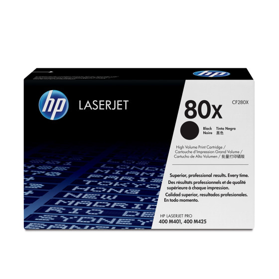 Toner HP 80X noir (CF280X) - grande capacité HP LaserJet d'origine