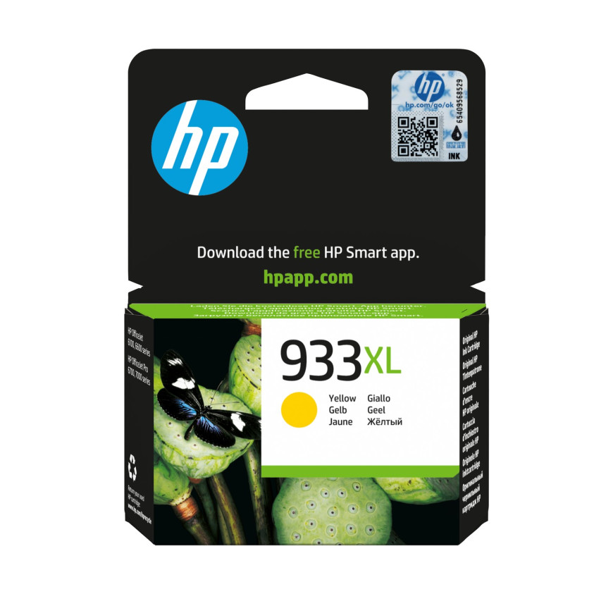 Cartouche d'encre HP 933XL jaune - grande capacité HP d'origine (CN056AE)