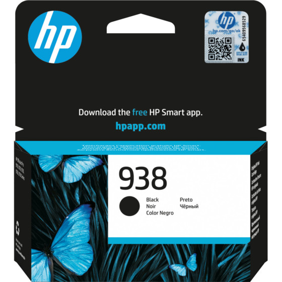 Cartouche d'encre HP 938 noir - HP d'origine (4S6X8PE)