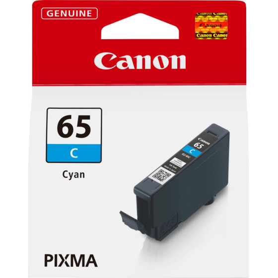 Cartouche d'encre Canon CLI-65C cyan - Canon d'origine (4216C001AA)