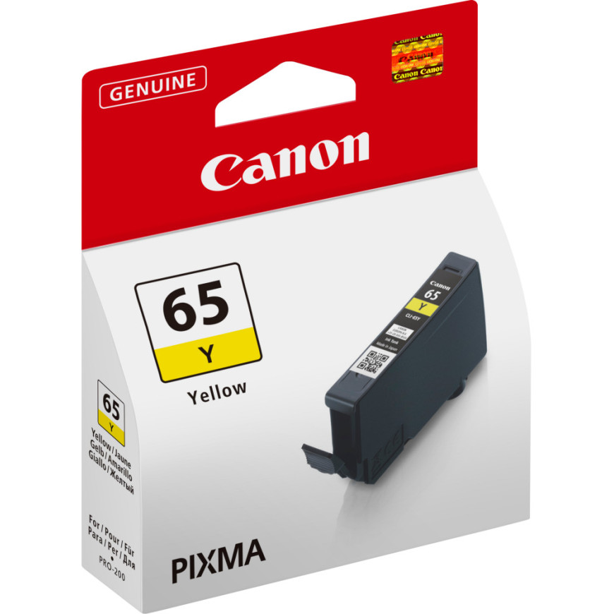 Cartouche d'encre Canon CLI-65Y jaune - Canon d'origine (4218C001AA)