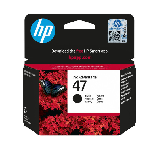 Cartouche d'encre HP 47 noir - HP d'origine (6ZD21AE)