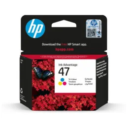HP 47 TROIS COULEURS - CARTOUCHE D'ENCRE HP D'ORIGINE (6ZD61AE)