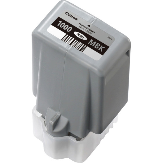 Cartouche d'encre Canon PFI-1000MBK noire mate - Canon d'origine (0545C001AA)