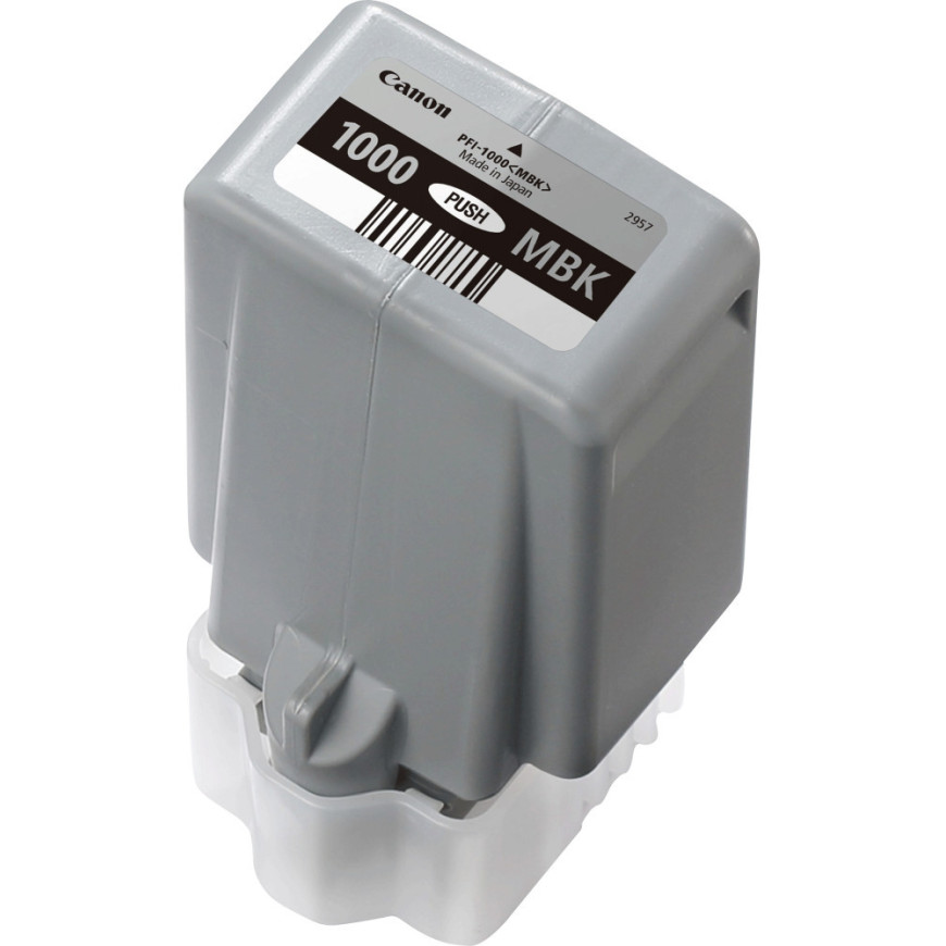 Cartouche d'encre Canon PFI-1000MBK noire mate - Canon d'origine (0545C001AA)