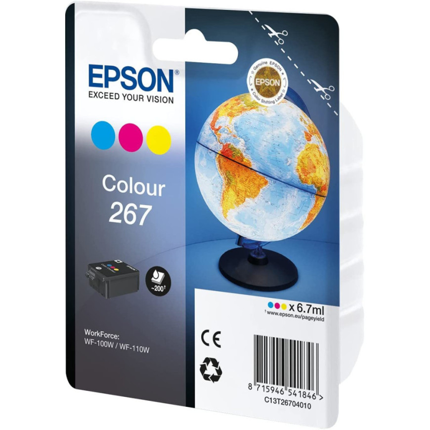 Epson monobloc globe 267 - encre durabrite Ultra 3 couleurs (C13T26704010)