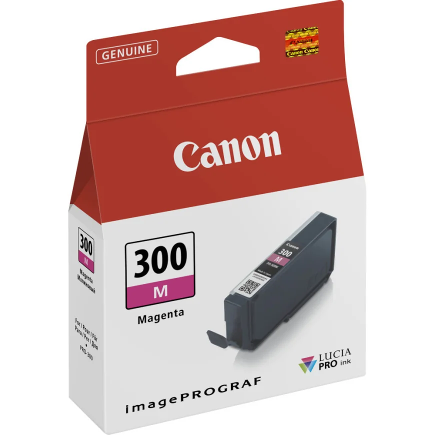 CANON PFI-300M MAGENTA - CARTOUCHE D'ENCRE CANON D'ORIGINE (4195C001AA)