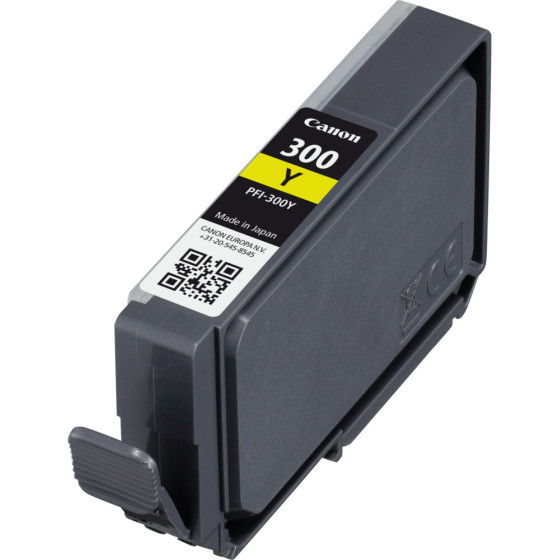 Cartouche d'encre Canon PFI-300Y jaune - Canon d'origine (4196C001AA)