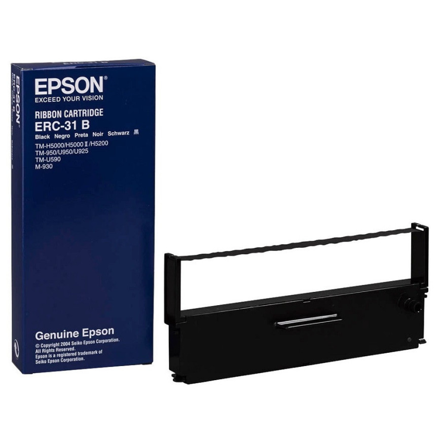 Ruban Epson ERC-31B noir TM-U590 / 930 / 950 / TM-H5000 (C43S015369)
