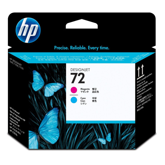 Têtes d'impression magenta et cyan HP 72 (C9383A)