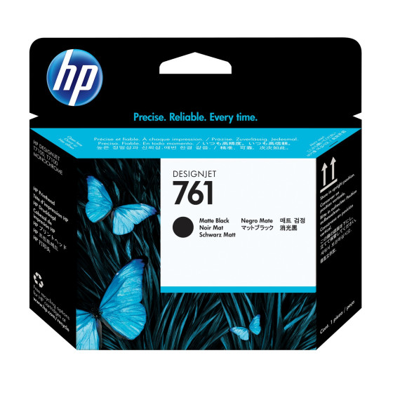 Tête d'impression noire à finition mat HP 761 DesignJet (CH648A)