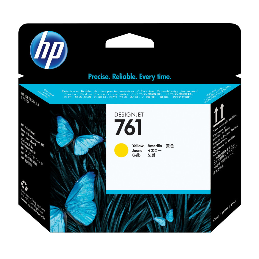 Tête d'impression jaune HP 761 DesignJet (CH645A)