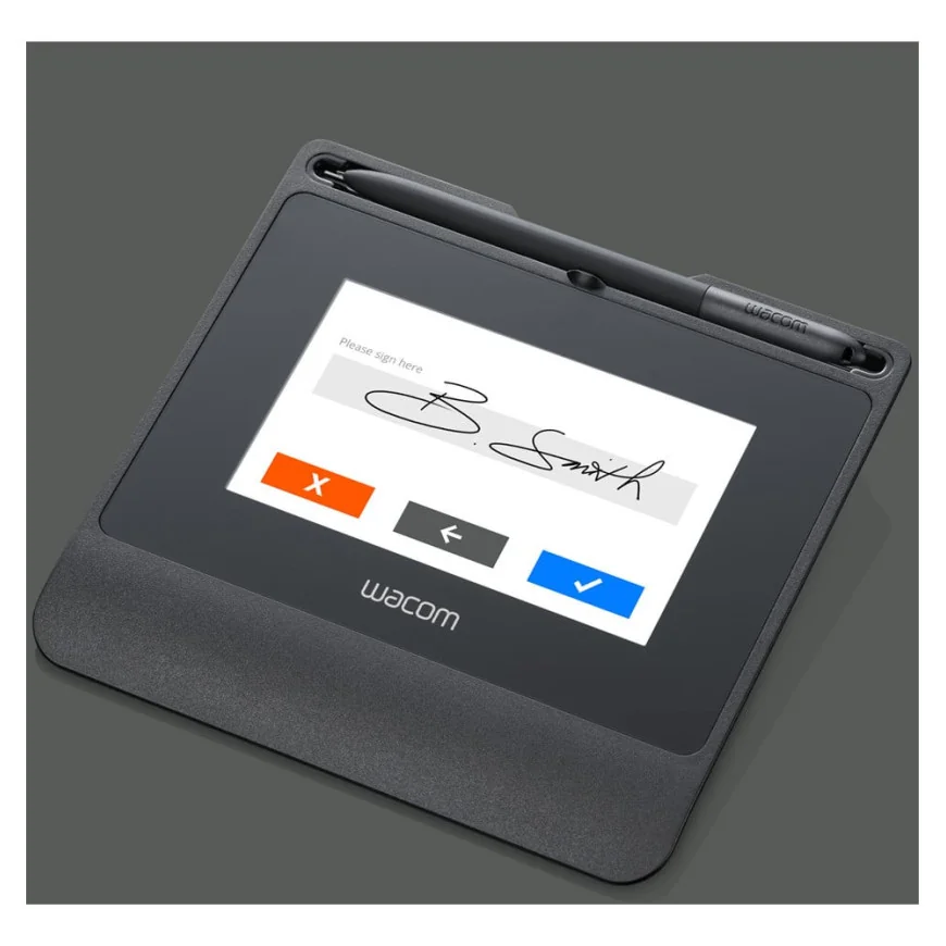 Verrouillage Kensington et connectique USB de la tablette Wacom STU-540