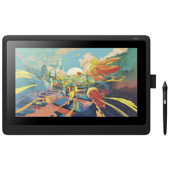 Écran interactif à stylet Wacom cintiq 16 : tablette graphique avec écran 15,6" Full HD (DTK1660K0B)