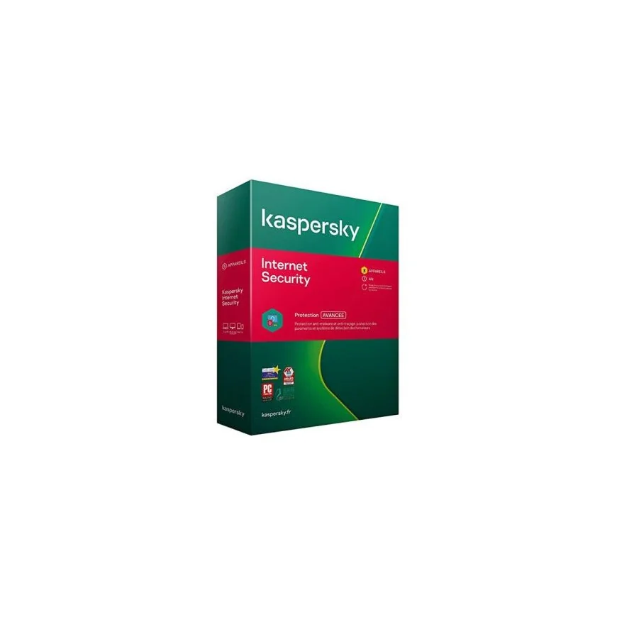 KASPERSKY INTERNET SECURITY 3 POSTES / 1 AN MULTI-DEVICES (KL19398BCFS-20SLIMMA)