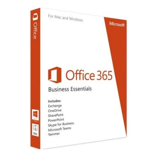 Microsoft Office 365 Business Essentials (1 an / 1 Poste)(9F5-00003) - Bureautique - Rightech - le bon choix