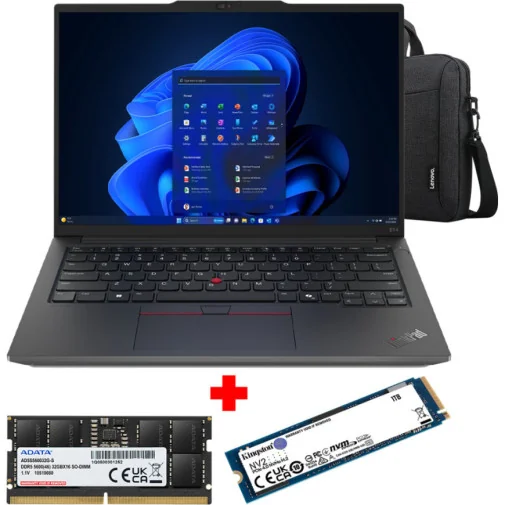 Pack Lenovo ThinkPad E14 Gen 6 + SSD Kingston NVMe 1 To + RAM ADATA 16GB DDR5-5600MHz - Pc Portables - Rightech - le bon choix