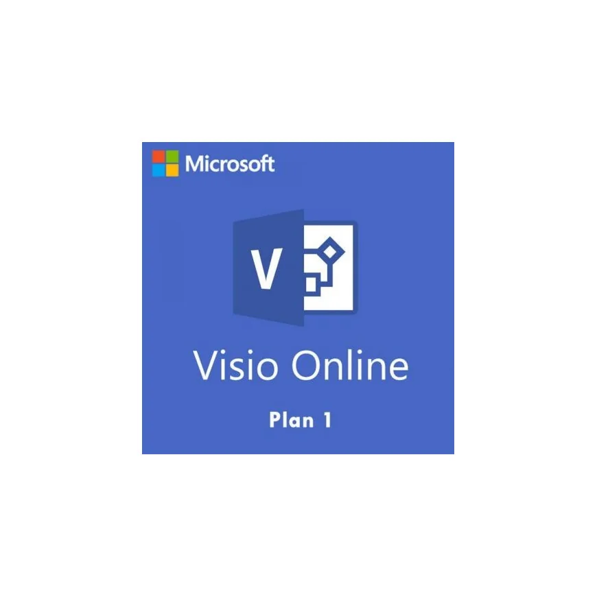 Microsoft Visio Online Plan 1 Abonnement Annuel (1 an) (3f22d04e-9353-A)