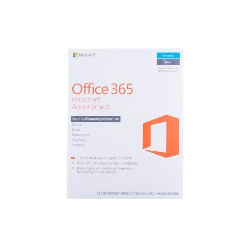 Microsoft Office 365 Personal French - Africa Only (QQ2-00890) - Bureautique - Rightech - le bon choix