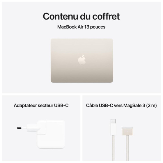 Apple MacBook Air M4 13 pouces (2025) (MC6A4)