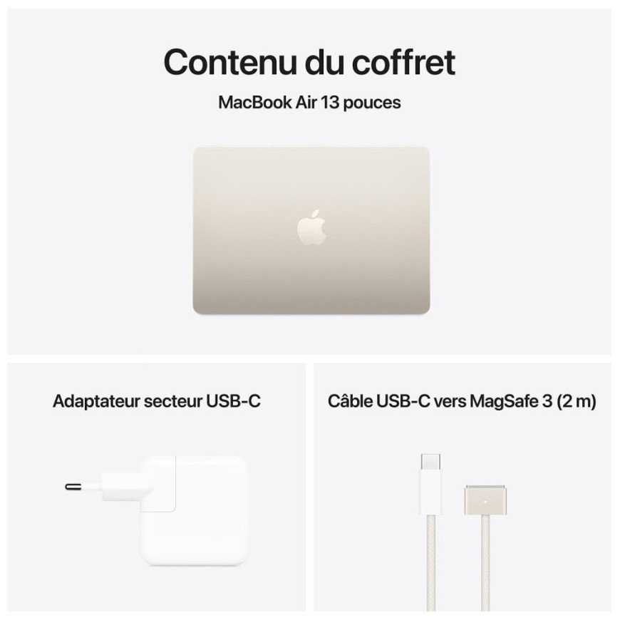 Apple MacBook Air M4 13 pouces (2025) (MC6A4)