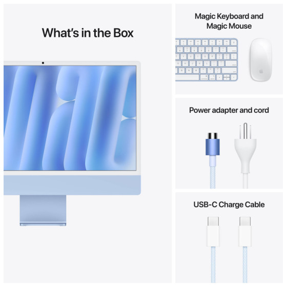 PC tout-en-un Apple iMac M4 (2024) (MWV13FN/A)